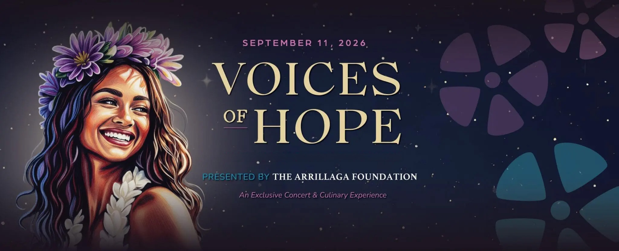 Voices of Hope, September 11, 2026 presented by The Arrillaga Foundation